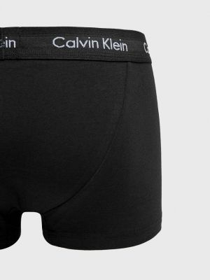 Slipy slim fit bawełniane Calvin Klein czarne