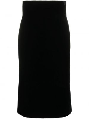 Puzdrová sukňa Saint Laurent Pre-owned čierna
