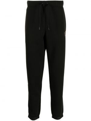 Pantalones de chándal con estampado Ea7 Emporio Armani negro