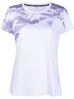 T-shirt à imprimé en jersey Rossignol violet