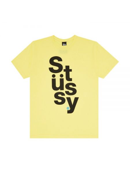 Футболка Stussy желтая