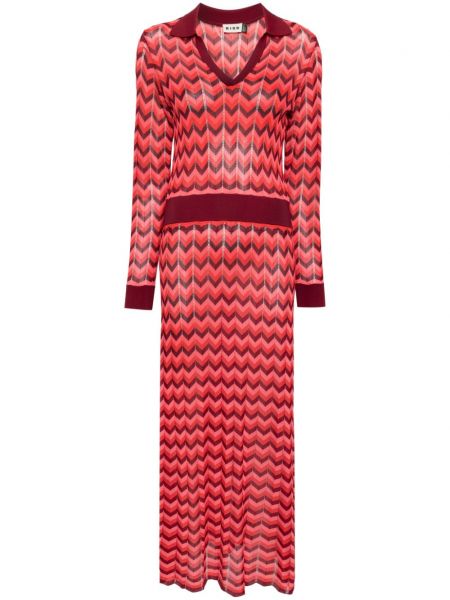 Kleid mit kragen Rixo rot