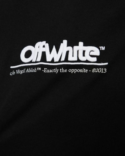 Koszulka slim fit z nadrukiem chunky Off-white czarna