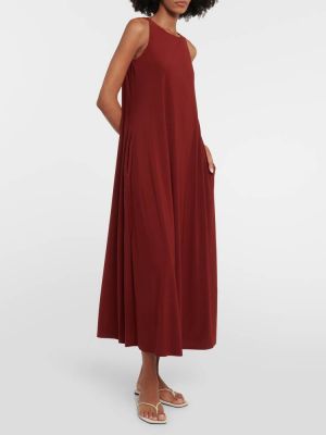 Длинное платье из джерси Max Mara красное