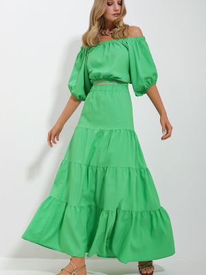 Φούστα Trend Alaçatı Stili πράσινο
