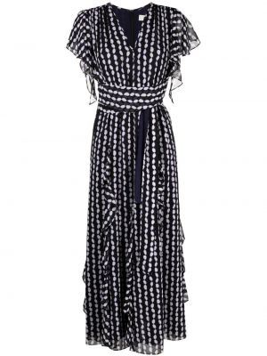 Sukienka w grochy z falbankami Dvf Diane Von Furstenberg