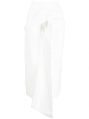 Drapovaný sukňa Maticevski biela