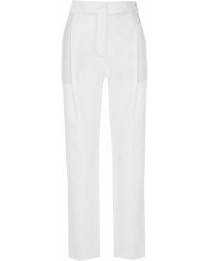 Льняные брюки Le Tricot Perugia, белые