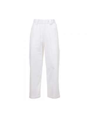 Spodnie bawełniane Le Tricot Perugia białe