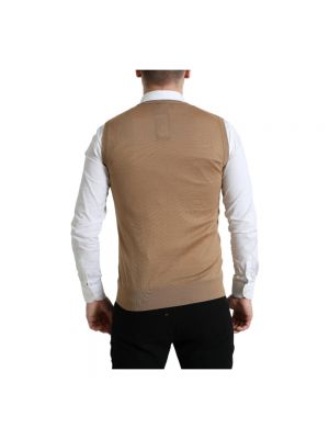 Suéter sin mangas Dolce & Gabbana marrón