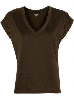 Βαμβακερή μπλούζα με λαιμόκοψη v Frame