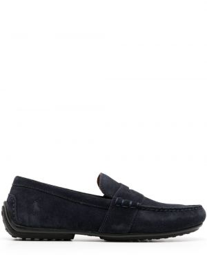 Pantofi loafer din piele Polo Ralph Lauren albastru