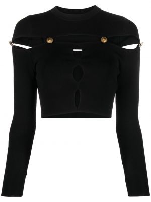 Haut en tricot Versace Jeans Couture noir