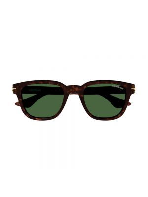 Brązowe okulary przeciwsłoneczne Montblanc