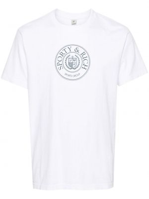 T-shirt aus baumwoll Sporty & Rich
