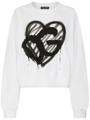 Trykt sweatshirt Dolce & Gabbana hvit