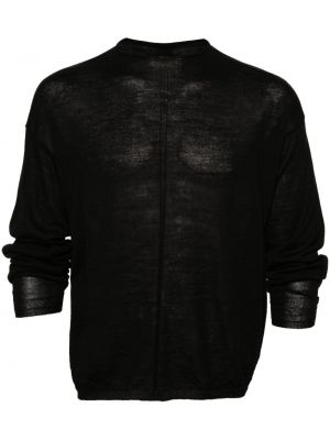 Volneni pulover Rick Owens črna