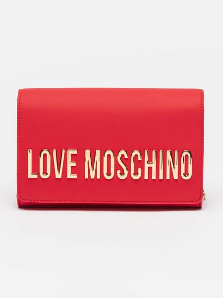 Клатч из искусственной кожи Love Moschino красный