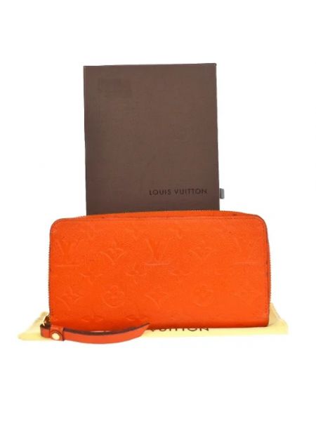 Cartera de cuero Louis Vuitton Vintage naranja