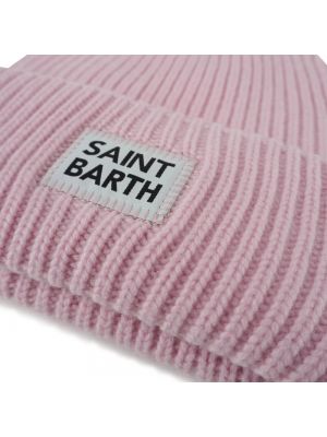 Haftowana czapka Mc2 Saint Barth różowa