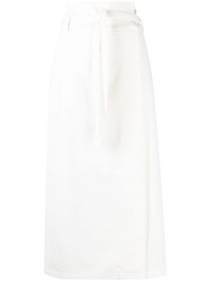 Falda vaquera de cintura alta Federica Tosi blanco