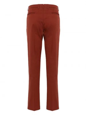 Pantalon chino en coton Boglioli rouge