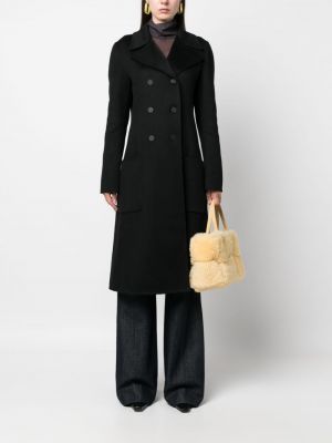 Kašmírový kabát Lanvin černý
