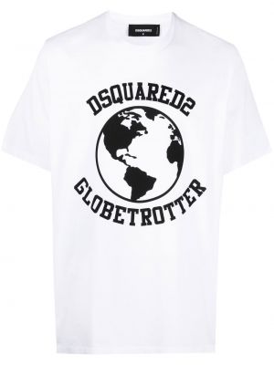 Bombažna majica s potiskom Dsquared2