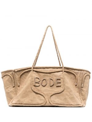 Oversize shopper handtasche Bode braun
