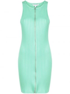 Džinsinė suknelė su užtrauktuku Calvin Klein Jeans žalia