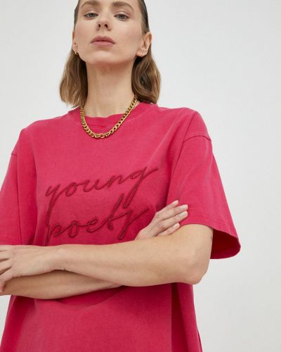 Тениска Young Poets Society розово