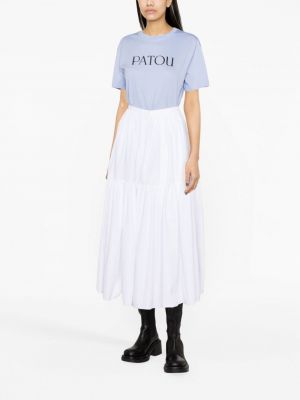 T-shirt aus baumwoll mit print Patou blau