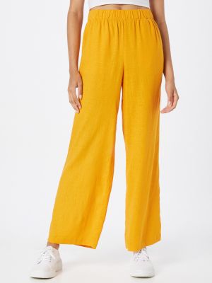 Широки панталони тип „марлен“ Selected Femme оранжево