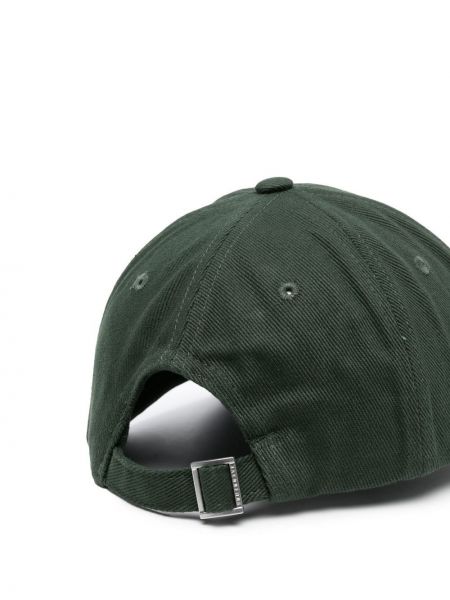 Siuvinėtas kepurė su snapeliu Jacquemus žalia