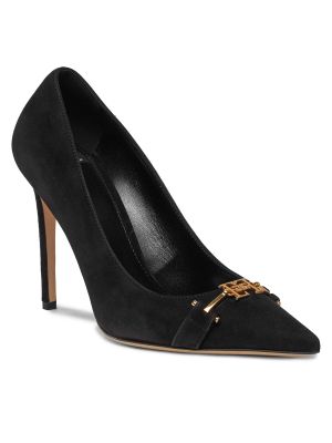 Nizki čevlji s peto z visoko peto Elisabetta Franchi črna