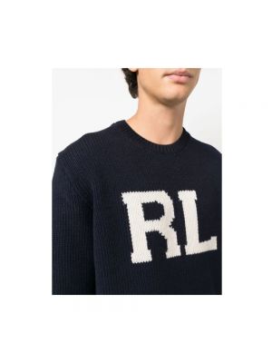 Jersey de lana de tela jersey Ralph Lauren azul