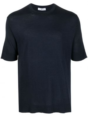 Bombažna majica Pt Torino modra