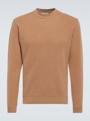 Suéter de lana de cachemir de tela jersey Lardini marrón