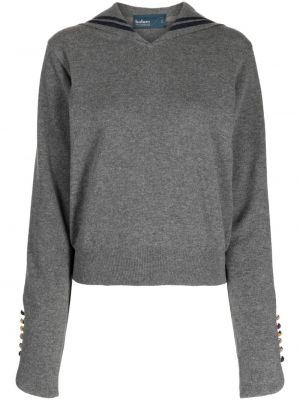 Вълнен пуловер Kolor сиво