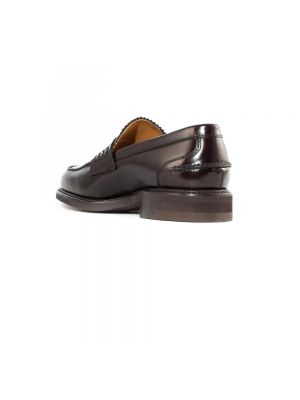 Loafers con bordado de cuero Berwick marrón