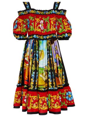 Бавовняне плаття міді Dolce & Gabbana