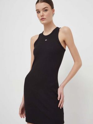 Sukienka mini dopasowana Tommy Jeans czarna