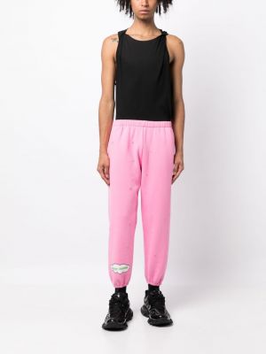 Sportovní kalhoty s potiskem Natasha Zinko růžové