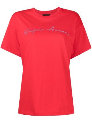 T-shirt Emporio Armani röd