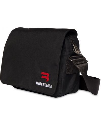 Чанта през рамо бродирани Balenciaga черно