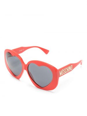 Akiniai nuo saulės oversize su širdelėmis Moschino Eyewear