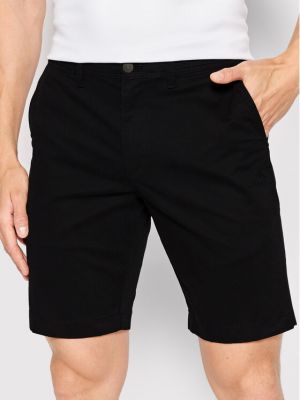 Kratke traper hlače slim fit Calvin Klein Jeans crna