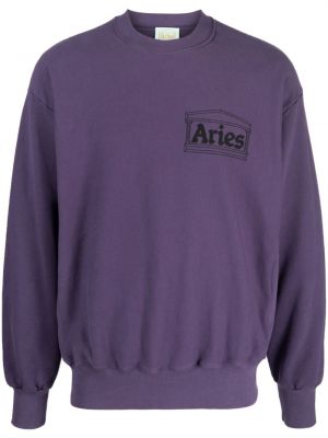 Hanorac cu imagine Aries violet
