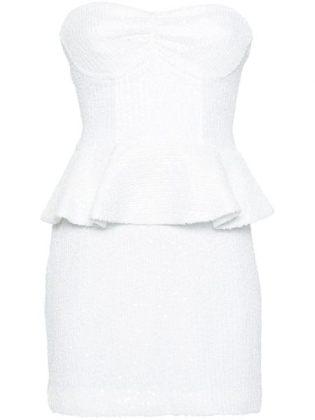 Мини рокля Rotate бяло