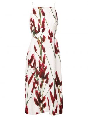 Коктейлна рокля на цветя с принт Osklen